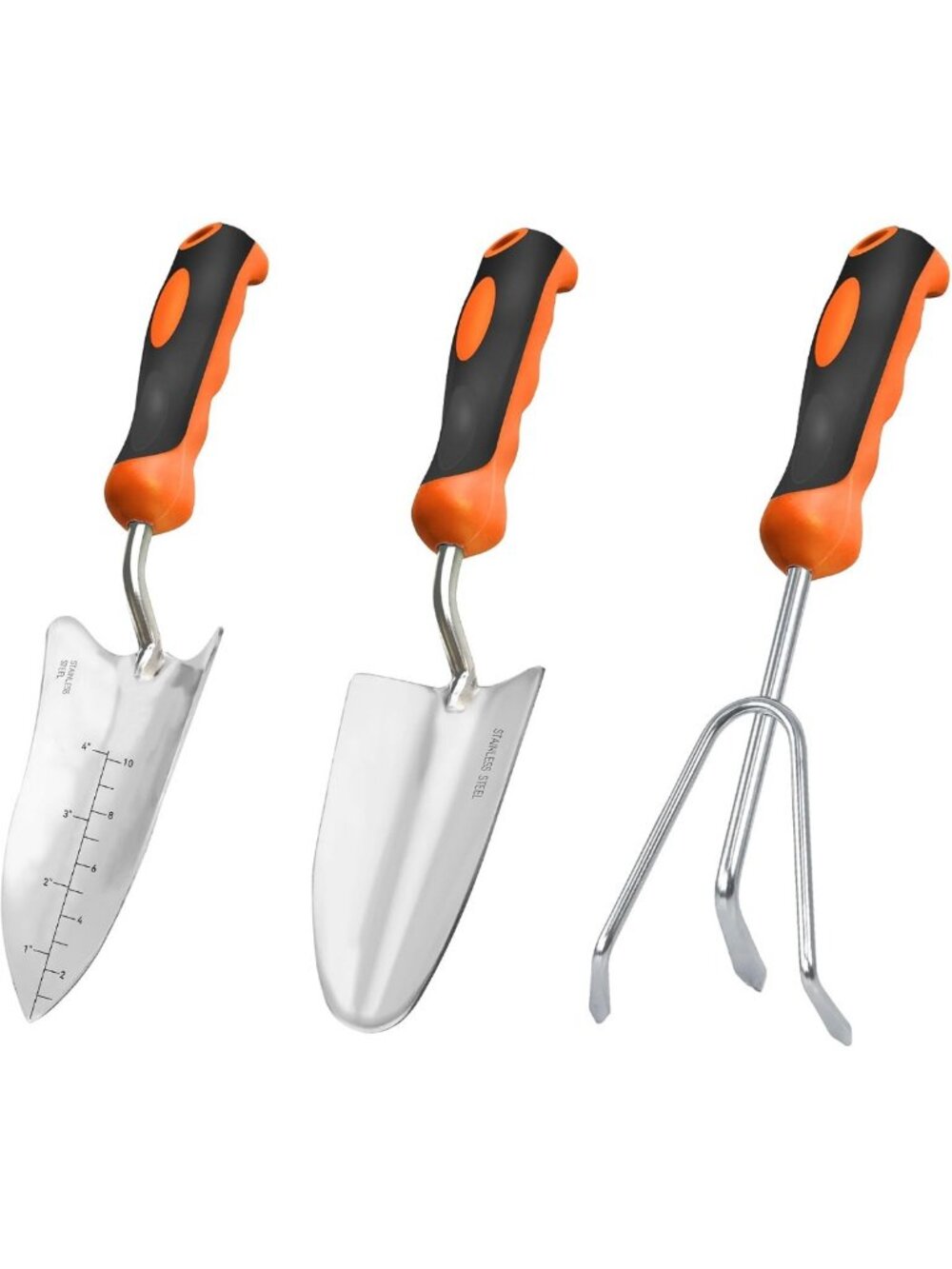 Heavy-Duty Garden Tool Set - Trowel, Transplanter & Cultivator for Gardening